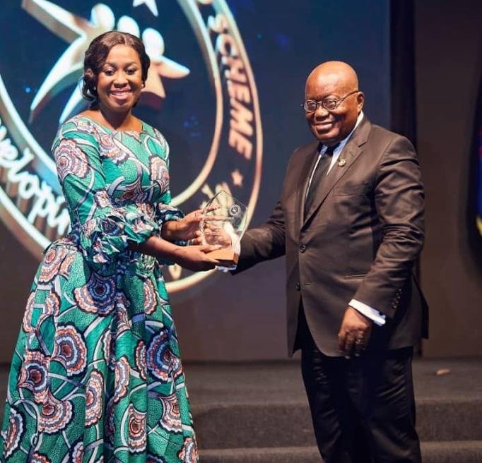 akufo-addo-recognises-dr.-abena-asomaning’s-role-in-youth-development