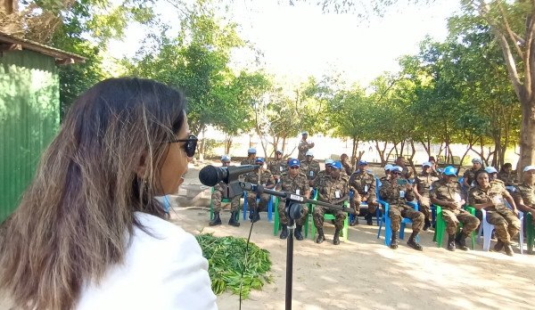 Peacekeepers from Ethiopia and South Korea hand over supplies and medicines to hospitals in Bor