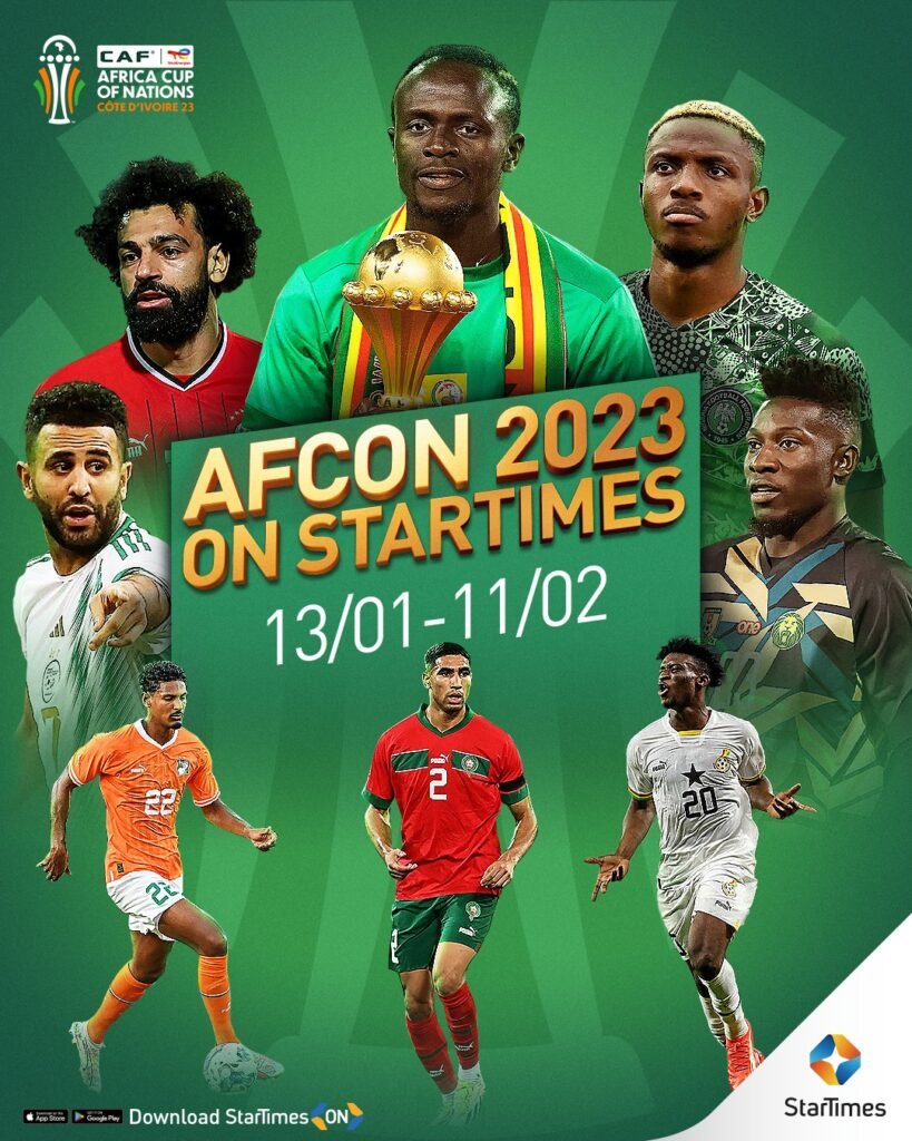 StarTimes secures broadcasting rights for AFCON 2023