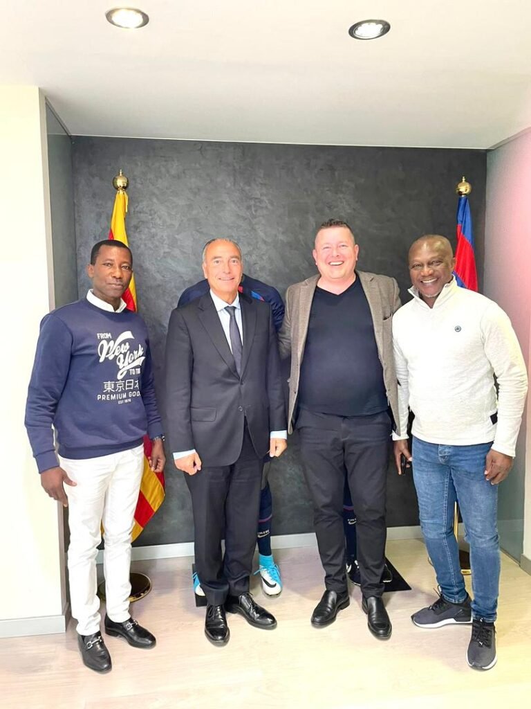 Barcelona Director of scouting visits Kenpong Football Academy