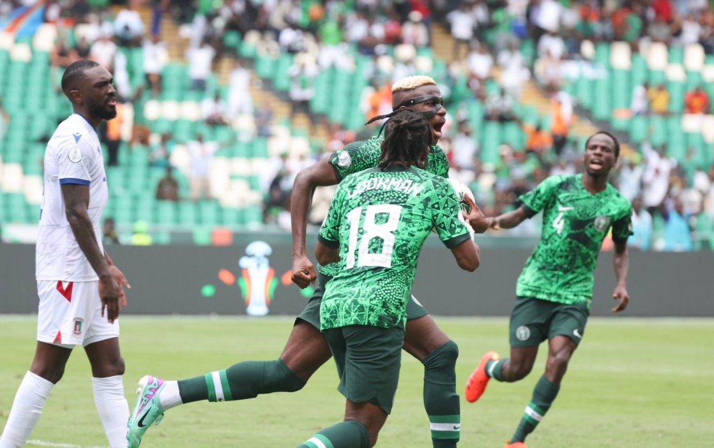 afcon-2023:-osimhen-goal-not-enough-as-nigeria-draw-against-equatorial-guinea
