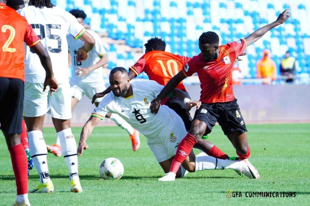 Ghana’s winless streak persists with 2-2 draw against Uganda
