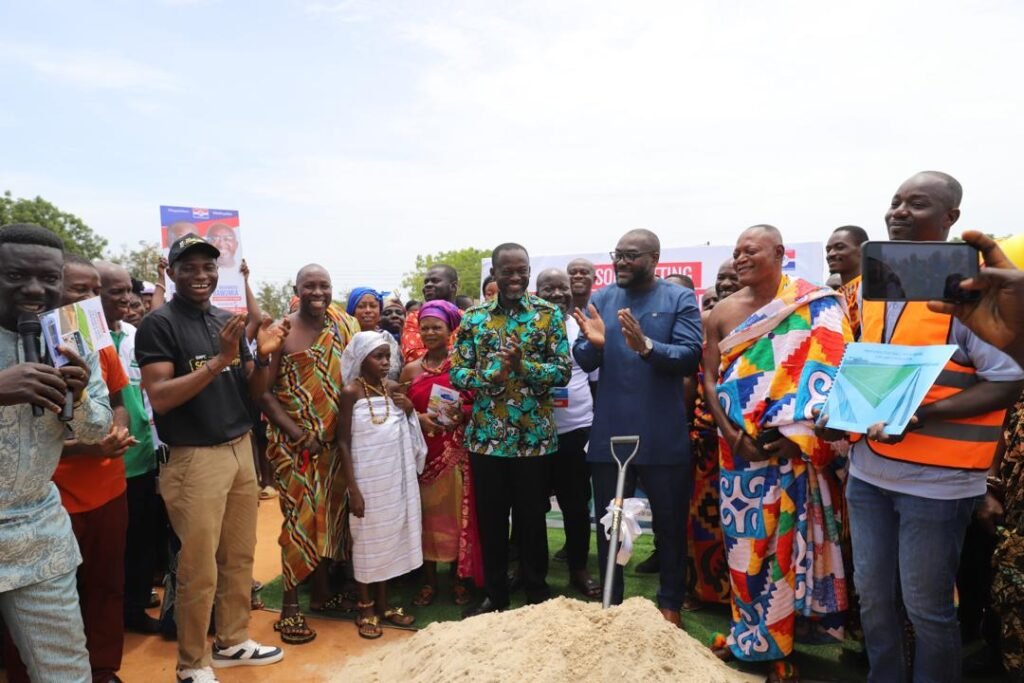 gnpc-ceo,-o-a-danquah-and-eugene-arhin-break-ground-for-astroturf-facility-in-awutu-senya-west