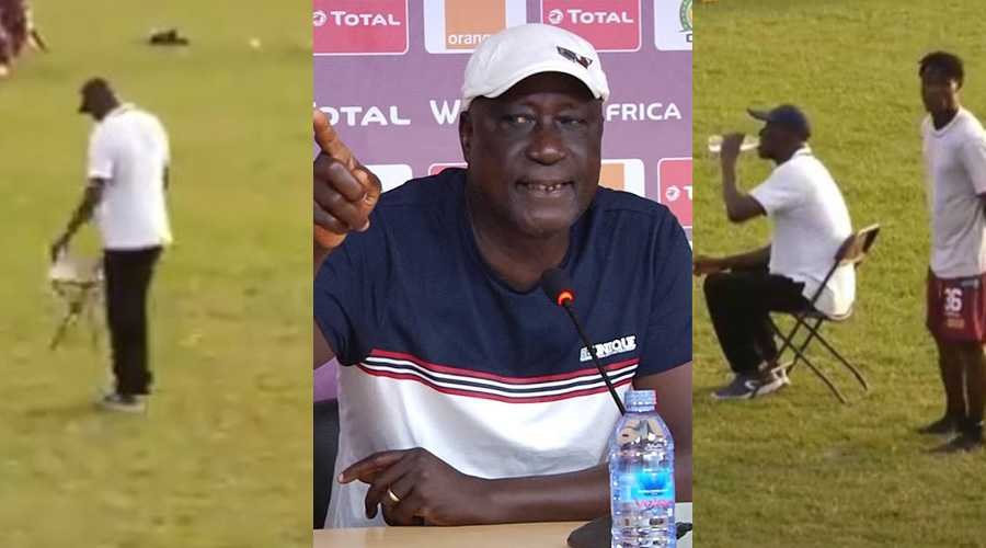 Bashir Hayford explains why he sat in the middle of pitch to interrupt play
