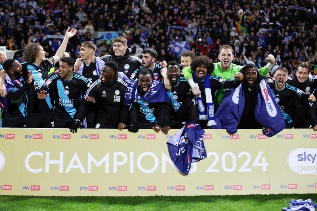 Fatawu Issahaku leads Leicester’s Championship triumph celebrations with dancing skills