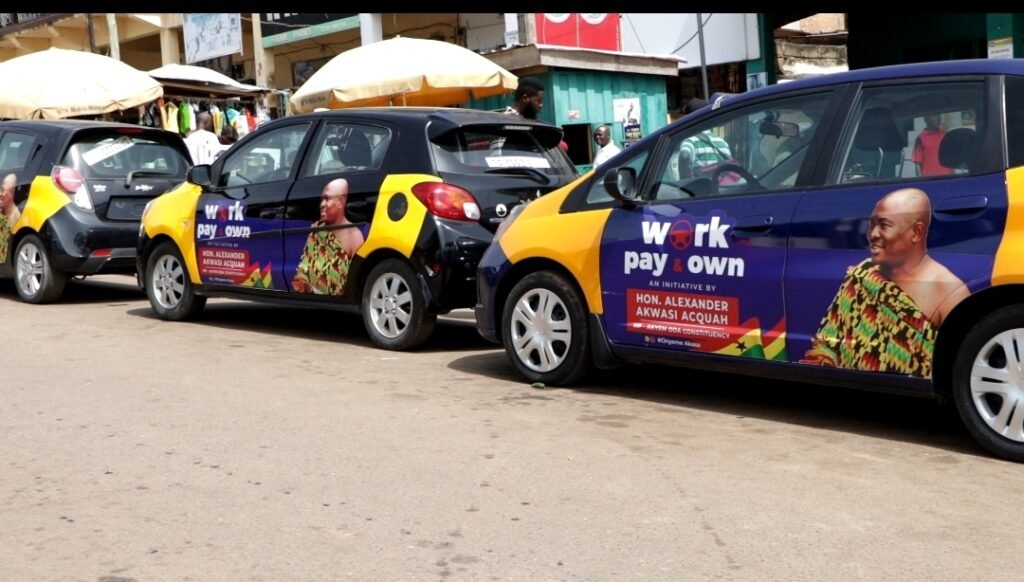 Oda MP gives 10 taxi cabs to Constituents