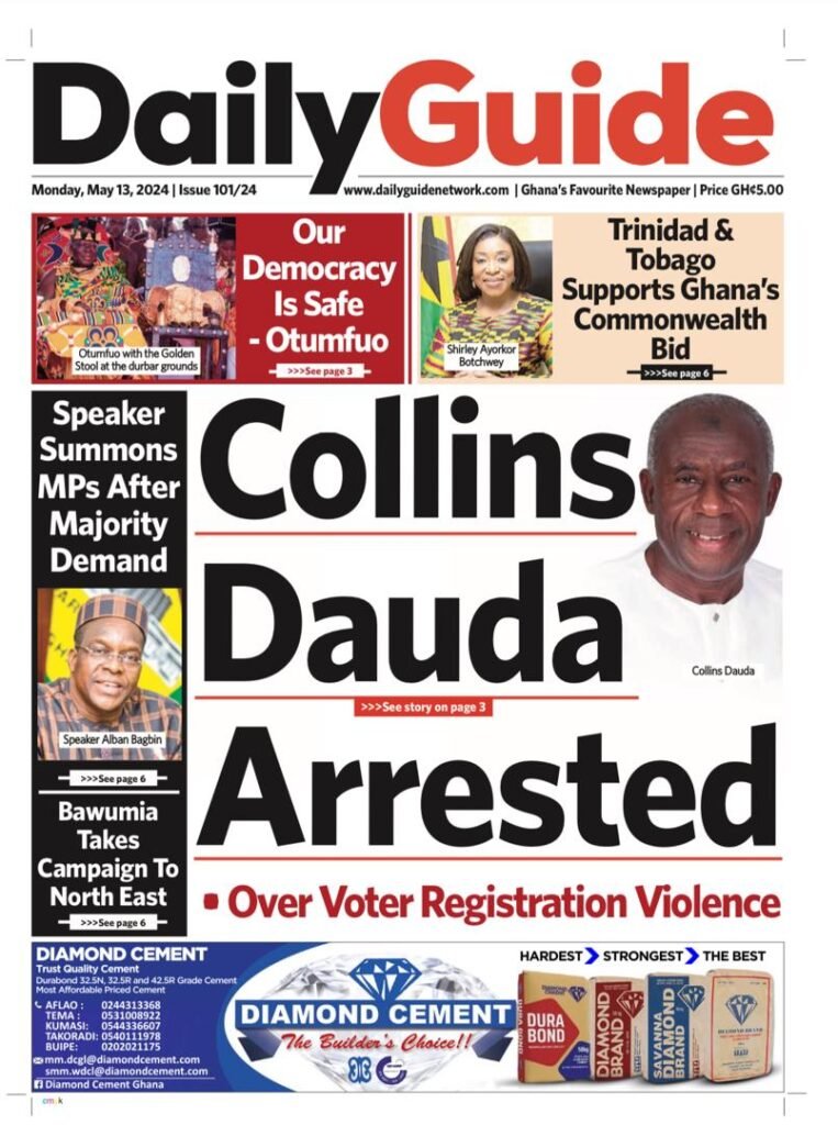 A glance at the Headlines, Monday, May 13, 2024