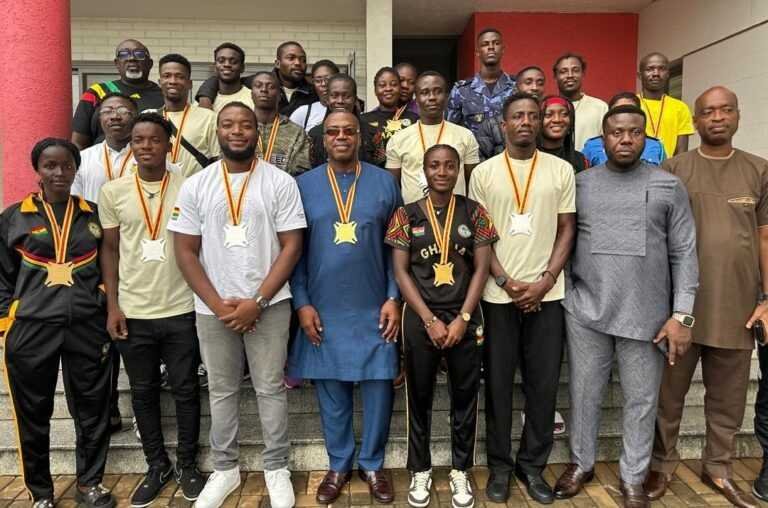 hockey-teams-present-african-games-medals-to-ghana-gas-ceo