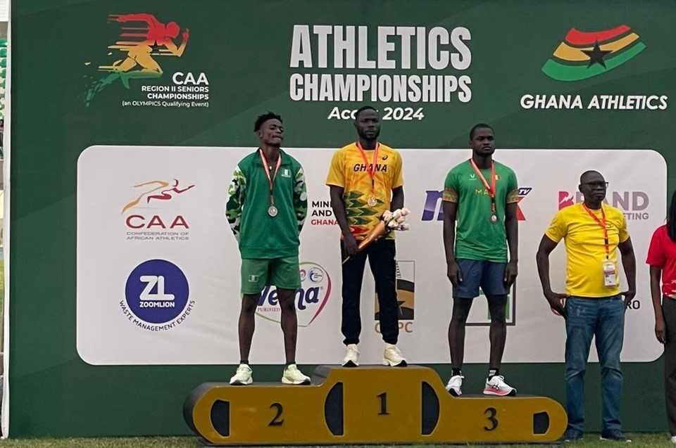 CAA region II Championships: Ghana wins four gold medals on Day 1