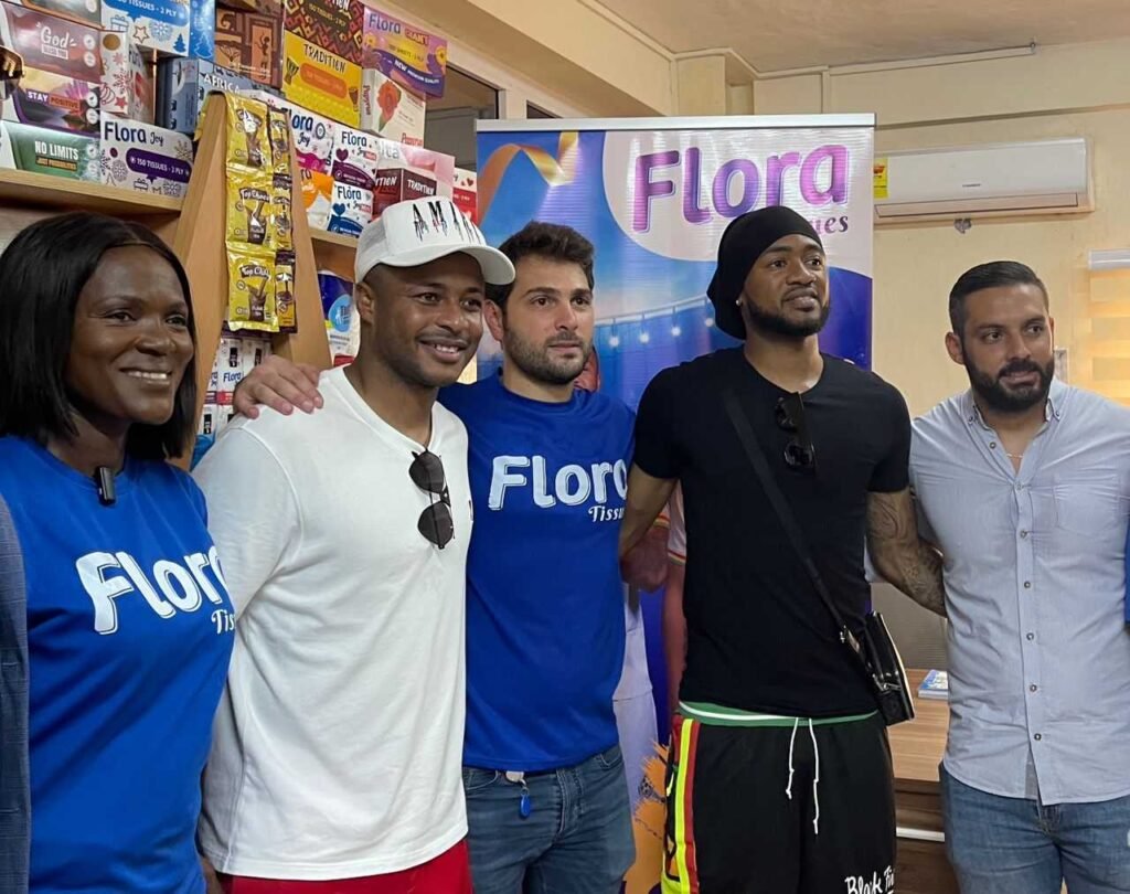 Ayew brothers visit Delta Paper Mill and Alpha Industries