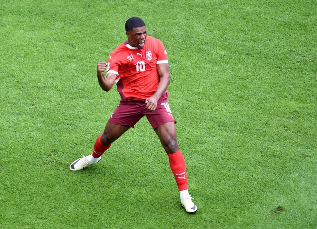 Ghanaian striker Kwadwo Duah on target in Switzerland’s Euro 2024 victory