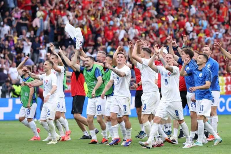 VAR strikes twice as Slovakia stun Belgium in Euro 2024