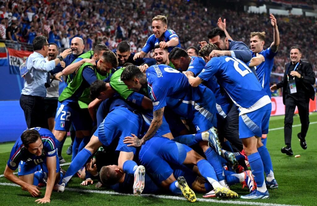 Last-gasp equaliser sends Italy through and breaks Croatia hearts