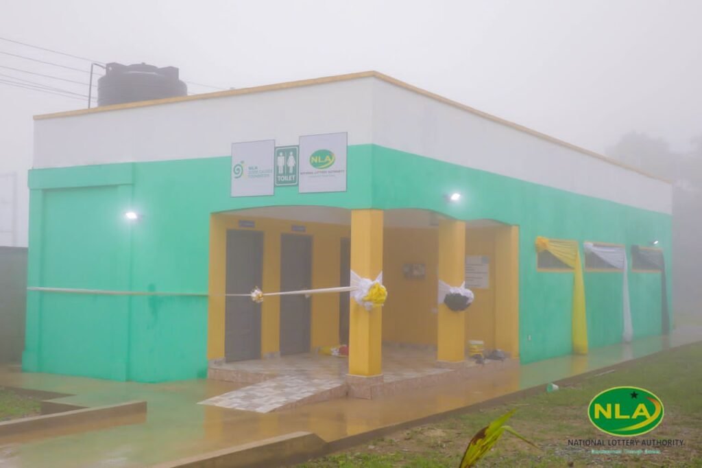 NLA hands over newly-built toilet facility to Aburi Girls SHS