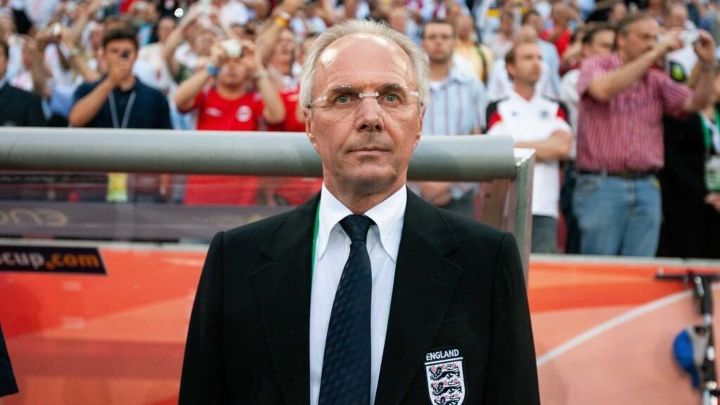 Former England manager Eriksson dies aged 76