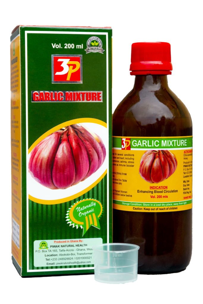 3P Garlic Mixture most productive Herbal Product in Ghana