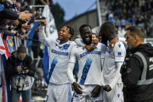 Elisha Owusu scores first Ligue 1 goal as Auxerre thrash Brest